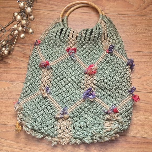 ⭐️ Host Pick ⭐️ Handcrafted Macrame Market/ Tote Bag - Picture 7 of 7